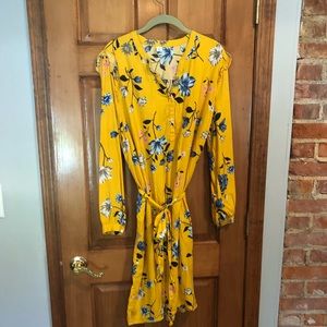 Old Navy | Yellow Floral Dress XL Tall